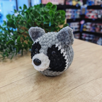 Szop - Szary - Amigurumi