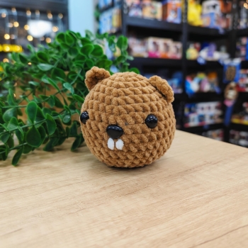 Bóbr - Brązowy - Amigurumi