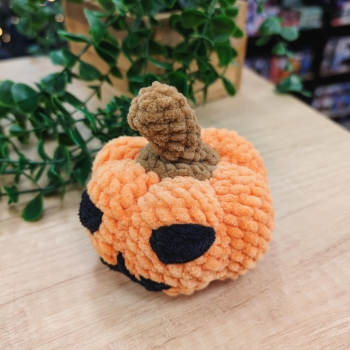 Halloween - Dynia - Brązowa - Amigurumi